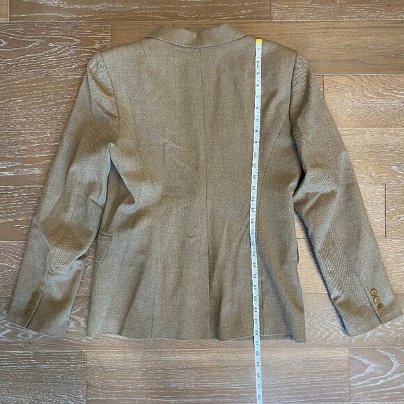 DKNY Wool-Blend Blazer | Brown | 12. - Picture 4 of 6